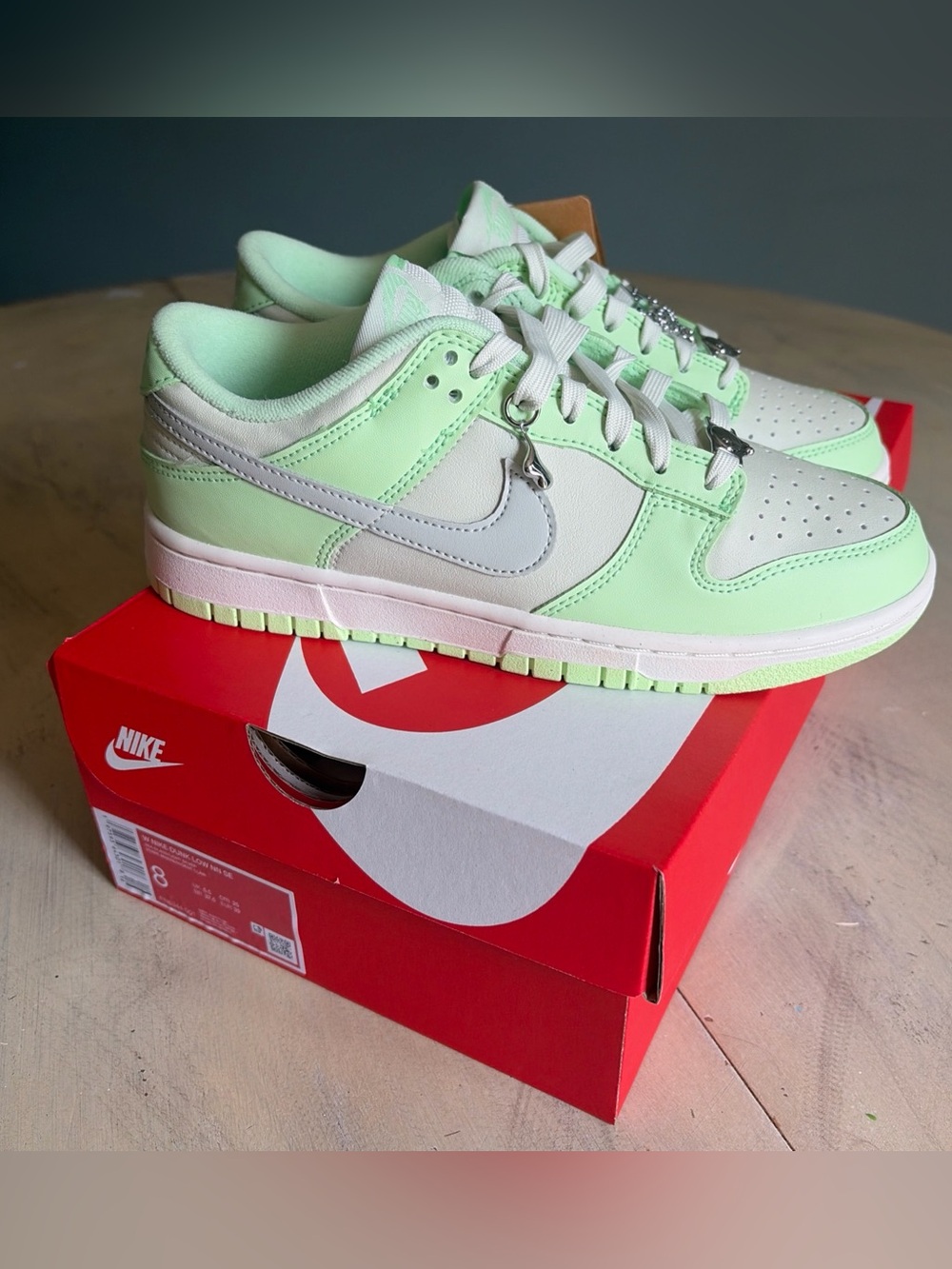 Women’s Nike Dunk Low Sea Glass/Light Silver FN6344-001 - Size 8US